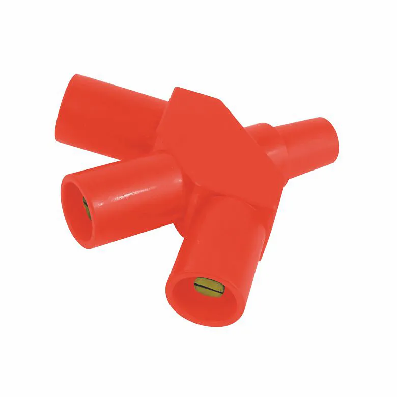 Bộ Mở Rộng / Từ 1 đầu cái ra 3 đầu đực - camlock 200A (Đỏ)