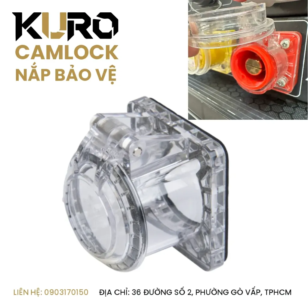 Nắp Che Trong Suốt - camlock 200A