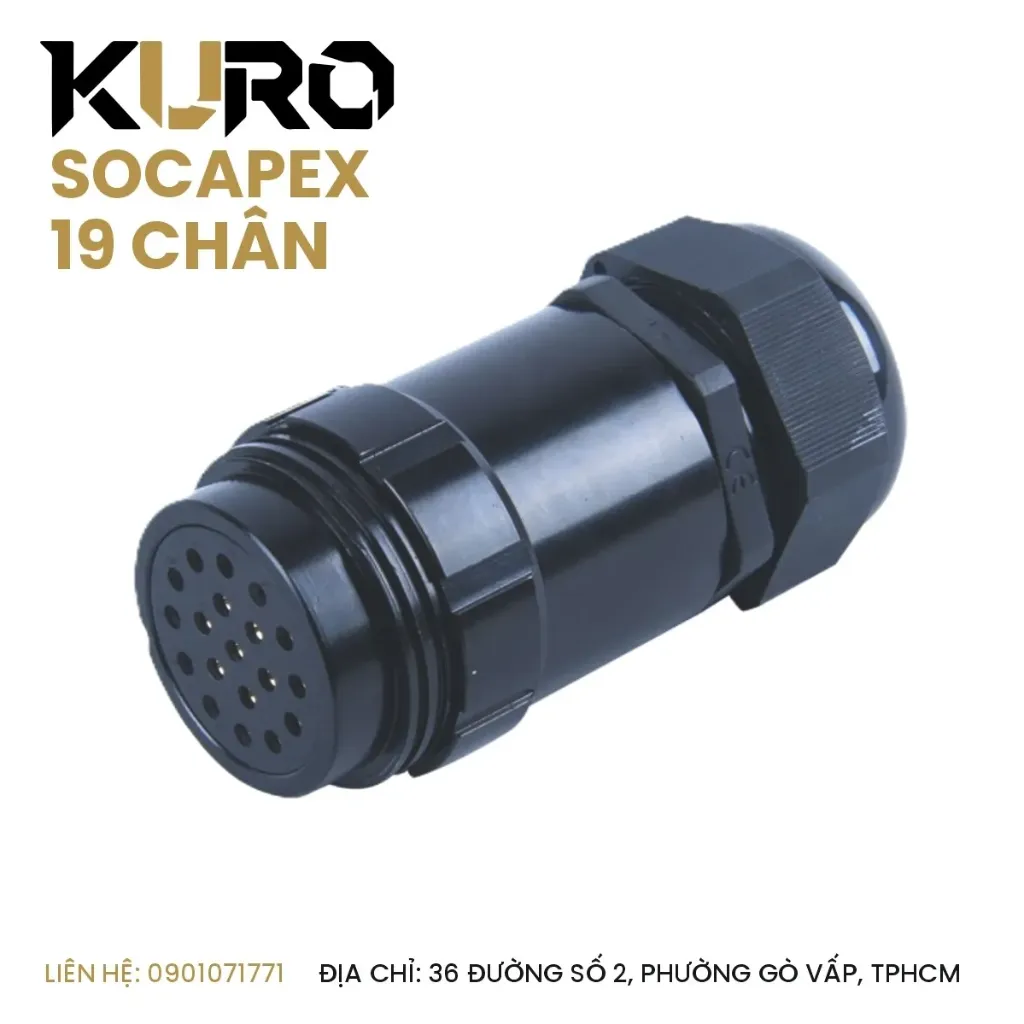 Socapex 19 chân - Đầu nối dây 19 chân - Phích di động - đầu cái
