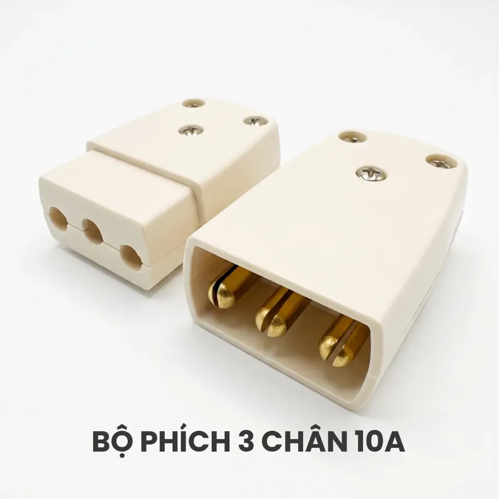 BG Connector - KURO Đầu nối dây di động 10A, 1 pha, 3 chân