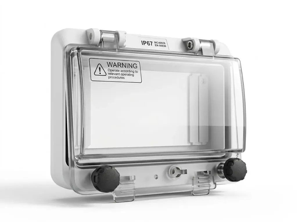 Nắp bảo vệ CB, dùng để bảo vệ CB, IP chống nước 67, chất liệu: nhựa, kích thước: 130*100mm, model: 6P