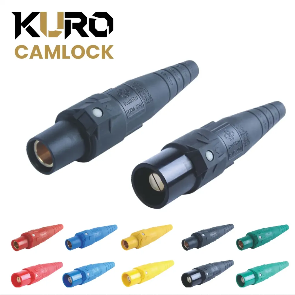 Đầu nối dây điện công nghiệp 400A - Rhino Plug Socket Single Core High Power Connector 400A