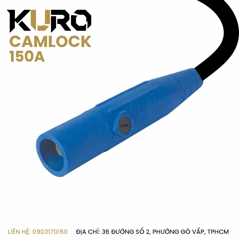 Camlock 150A - Tiêu Chuẩn USA, Phích Di Động - Đầu Đực (Phích cắm / đầu nối điện công nghiệp đơn cực)