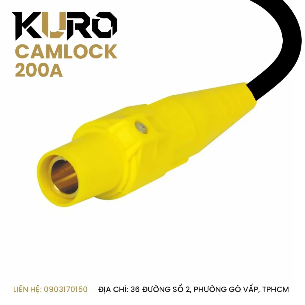 Camlock 200A - Tiêu Chuẩn Quốc Tế, Phích Di Động - Đầu Cái ( Phích cắm / đầu nối điện công nghiệp đơn cực )